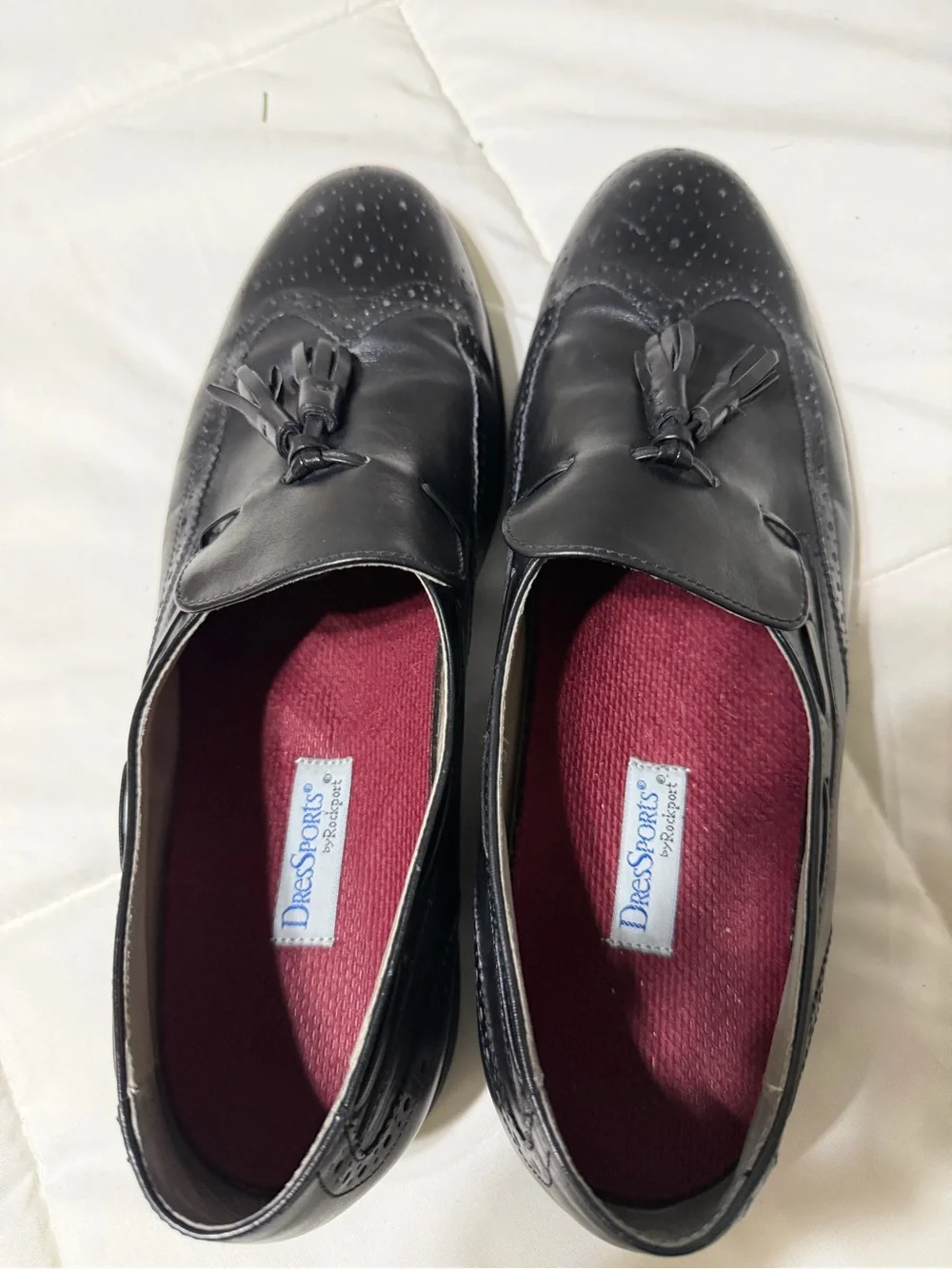 Rockport leather tassel